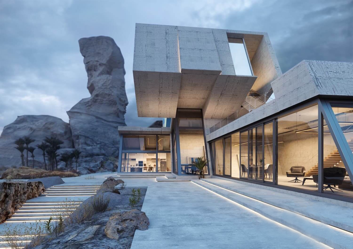 La casa Brutalista en Islandia por LYX Arquitectos.